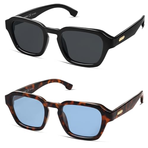 Image of VANLINKER Retro Vintage Polarized Trendy Small Square Sunglasses for Women Men 2025 Fashion Shades VL9858