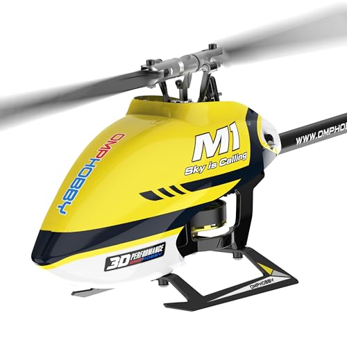 PENG KUN OMP Hobby M1V1 RC Helicopter for Adults, Commanding Silent 3D Flight, BNF (Transmitter not Included) Ready with Dual Brushless Motors