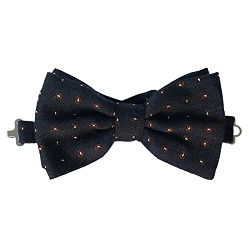 Noeud papillon en laine et soie gris bleu pour costume de mariage et grandes occasions