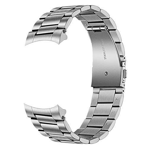 Sangle de montre en acier inoxydable avec clips de stabilité bracelet robuste et élégant