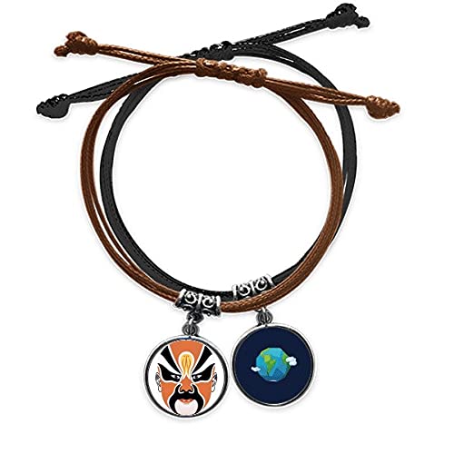 Pulsera de la Ópera de Pekín de cuero duradero para evitar accesorios frágiles