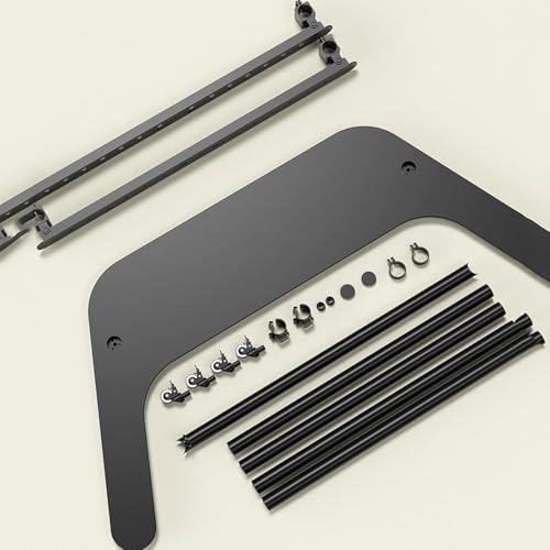 Soporte móvil para TV con ruedas, ajustable en altura, 42-90 pulg. miniatura 7