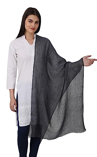 EH 100% PURE LINEN SCARF STOLE PASHMINA AIRY LIGHT ALL WEATHER TWO TONE COLOR HERRINGBONE3