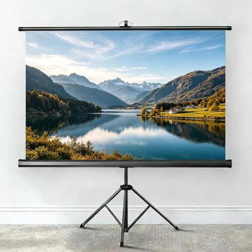 Proyector pantalla manual retráctil 60 pulg 16:9 HD