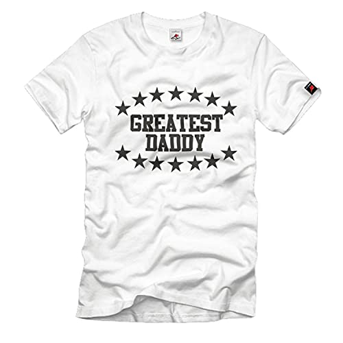 T-shirt Greatest Daddy 2023 blanc L top idée vêtement anniversaire papa