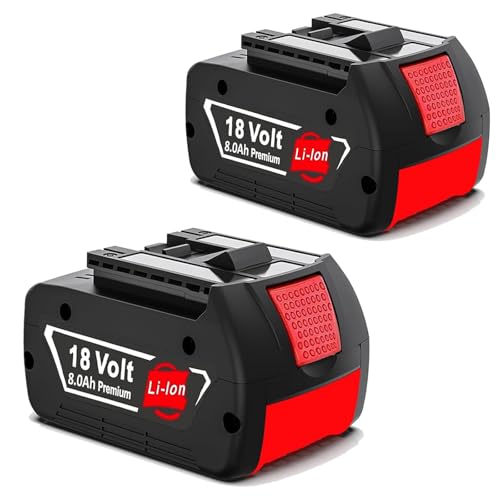2X 8.0Ah/8000mAh Ersatzakku für Bosch 18V BAT618 BAT618G BAT609 BAT609G BAT619 BAT619G BAT610G...
