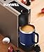 SUNWILL Insulated Coffee Mug with Lid, Travel Tumbler with Handle, 14oz Stainless Steel Cup for Camping, Office, Home, Powder Coated Navy Blue