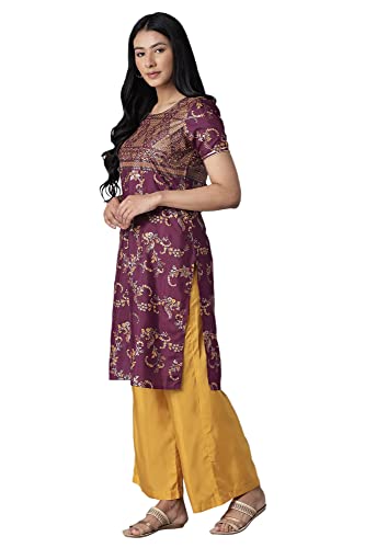 Image of Aurelia Women Polyester Kurta & Palazzo