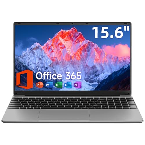 15.6 Inch Laptop with Office 365, 4GB RAM, 128GB Storage Expandable 1TB, 5205U Processor, HD Display, Windows 11 Laptops Computer, Wi-Fi 5, BT4.2, Numpad, Type-C, for Business and Students.