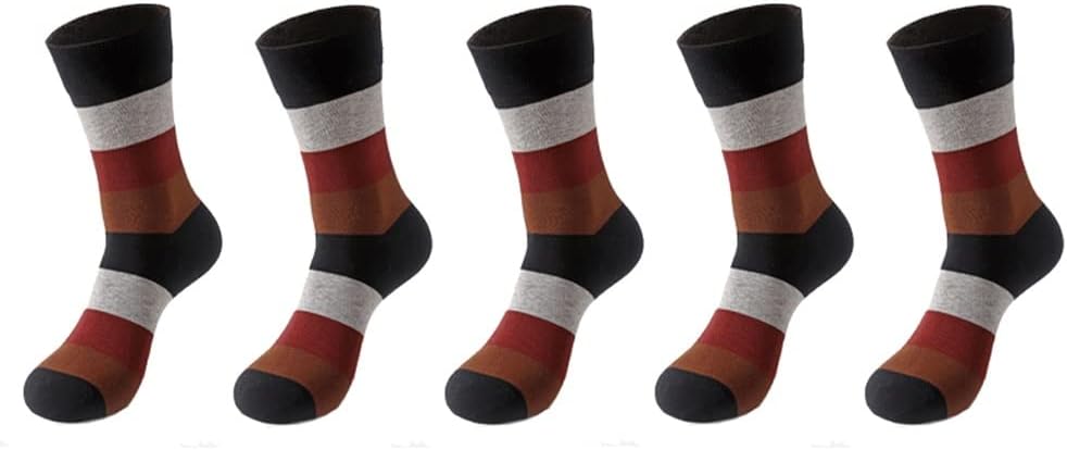 5 Pairs/Pack Of Men's Socks Cotton Breathable Party Spandex Dress