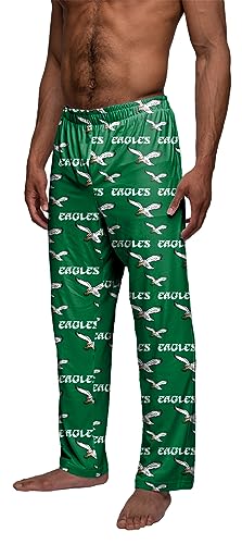 FOCO Philadelphia Eagles Men's Throwback Logo Scatter Pattern Pajama Lounge Multi Color Pants2