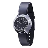  Normal Timepieces \"Fuji\" Acero Inox Pulido Negro Cuir Mujer Reloj