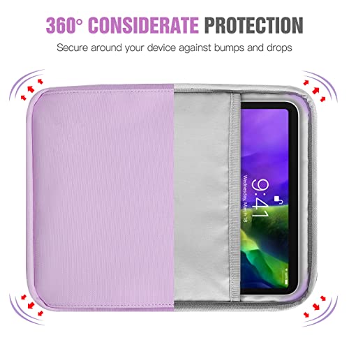 Timovo 9-11" Tablet Sleeve Bag Carrying Case With Shoulder Strap For Ipad 10.2 2021-2019, Ipad 10Th Generation 2022, Ipad Air 5/4 10.9, Ipad Pro 11 2022-2018, Galaxy Tab A8 10.5, Purple #TOP6