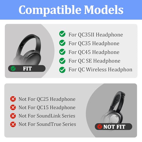 Kit de reparación de tornillos con pasadores giratorios de metal para Bose QC45/QC35, pines giratorios de metal duraderos, juntas y tornillos, compatible con QC35, QC35 II, QC45 y QC SE, fácil de reparar audífonos rotos miniatura 2