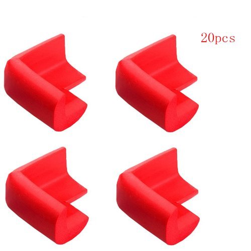 eBuyÂ Red 20pcs Baby Furniture Corner Safety Bumper Security Table Desk Corner Edge