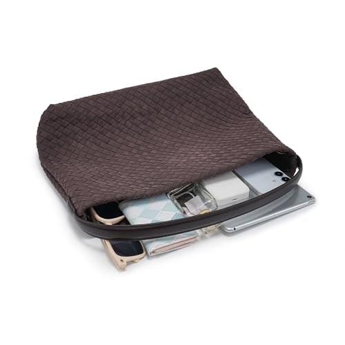 Bolso Tote Trenzado de Gamuza para Mujer Grande miniatura 6
