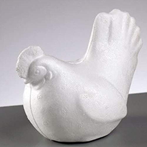 Lichtidee Styropor Henne 14 x 11cm zum individuellen gestalten und basteln Oster Dekoration Geschenk Cover