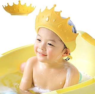 Winkkacn Baby Shower Cap Shield, Shower Caps for Kids 6-12 Months, Visor Hat for Eye and Ear Protection for 1-8 Year Old Kids Boys Girls, Bath Visor Hat to Stop Water in Eye and Ear