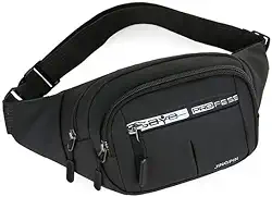 Pochete Masculina Esportiva Impermeável Stay Pro – Bolsa Transversal com Múltiplos Bolsos e Ajuste Confortável, Ideal para Viagens, Motociclistas, Academia e Dia a Dia (PRETO)