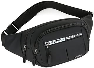 Pochete Masculina Esportiva Impermeável Stay Pro – Bolsa Transversal com Múltiplos Bolsos e Ajuste Confortável, Ideal para Viagens, Motociclistas, Academia e Dia a Dia (PRETO)