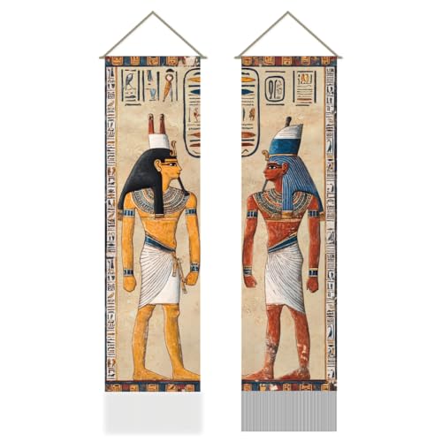 Dimensioni adatte: ogni arazzo verticale lungo misura circa 33 cm di larghezza e 116 cm di lunghezza, l'arazzo è delle dimensioni giuste per la decorazione domestica. La giusta dimensione assicura che non appaia troppo grande e fuori posto, né troppo piccolo per essere decorativo, permettendogli di completare perfettamente la tua visione decorativa