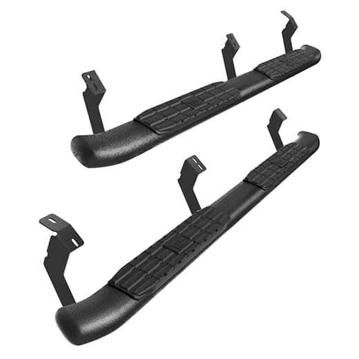 TAC Side Steps Running Boards Fit 2005-2023 Toyota Tacoma Double Cab Truck Pickup 4.25" Texture Black Side Bars Nerf Bars Off Road Accessories (2pcs)