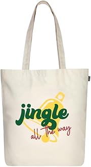 Eco Right Aesthetic Canvas Tote Bags for Women, Reusable Tote Bag with Zip, Ideal for Grocery, Shopping, Travel & Daily Use, Elfish, One Size