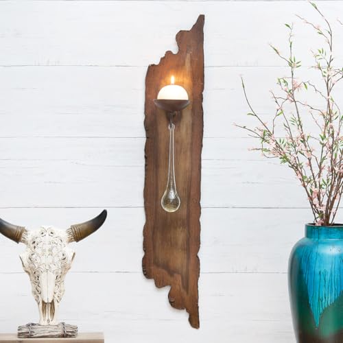 BLACK FOREST DECOR Rough Edge Wall Candle Holder – Left