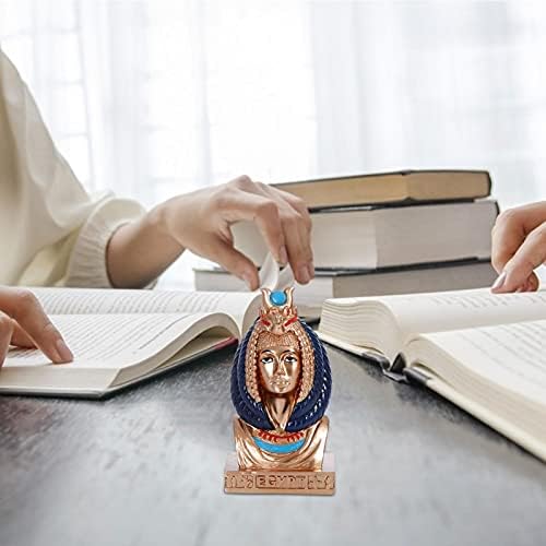 zhouyang Nefertiti Statue Head - Classical Egyptian Queen Nefertiti Bust Statue | Ancient Statue Desktop Ornament For Crafts Home Decoration Egyptian Decor