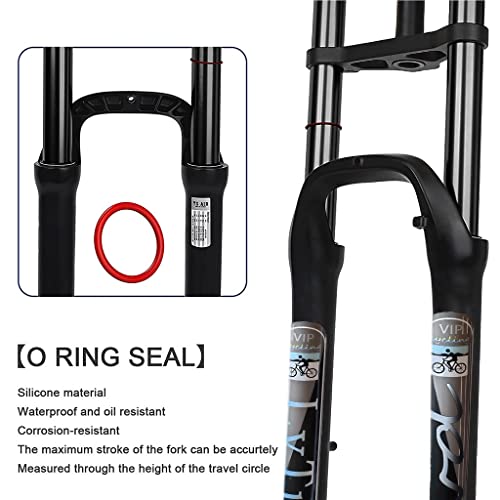 Lvtu Snow Bike Front Fork 26 Inch 4.0 Fat Tire Double Shoulder For Mountain Bike Beach Shock Absorber Bicycle Suspension Fork 135Mm (Color : Black) #TOP4