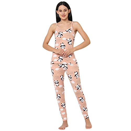Image of Sweet Dreams Women Printed Lapel Collar 3 /4th Sleeve Poly Brush Robe, Slip & Pyjama Set