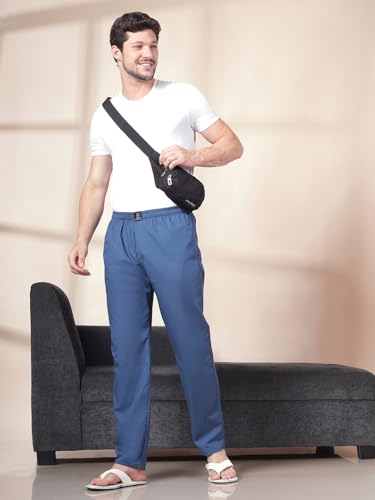 Image of Urban Scottish Solid Men's Lounge Pants 100% Cotton Pajama for men Night Pants Comfortable Regular Fit Track Pants Leisure-Wear Lower with an Elastic Waist-Band Casual Style, Machine Washable Pyjamas