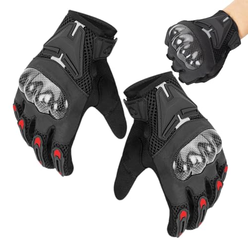 scyca Guantes de moto para hombre, guantes de motociclismo para hombre, guantes de equitación, antideslizantes, resistentes a los golpes, guantes para pantalla táctil para ciclismo al aire libre,