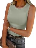 ANRABESS Womens Sleeveless High Neck Tank Tops Fashion Summer Casual Basic Slim Fit...