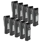 Contenu de livraison : 10x batteries | Batteries et accessoires par vhbw - avec clip de ceinture