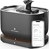 Petlibro cat water fountain app monitoring pet fountains for cats indoor with stainless steel tray 25l84oz dockstream automatic water dispenser for drinking 24g wi fi smart bowl inside  urban country home decor