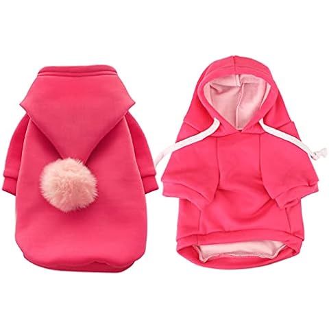 Oslueidy Dog Hoodies Winter Dog Coat,Pet Clothes Puppy Warm Vest Cotton Dog Jacket Pets Sweater Dogs Jumper Pet Hoodie Apparel for Large Medium Small Doggie Cats Teddy Chihuahua Teddy Xmas Halloween Cover