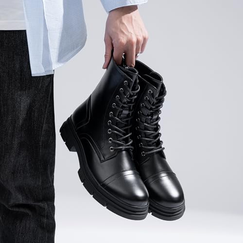Image of Jousen Men's Boots Fashion Motorcycle Combat Boots