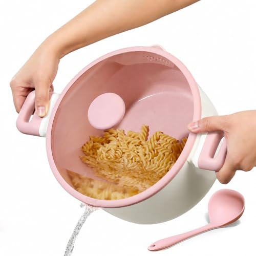 CAROTE 7QT Nonstick Stock Pot with Lid Ceramic Casserole with Ladle Non-toxic Kitchen Soup Pot Big Cooking Pots PFAS and PFOA Free