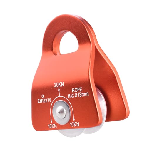 Azarxis 20 kN Micro Side Swing Pulley Prusik Minding Pulleys for 0.51
