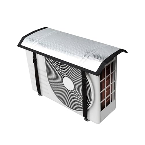 Image of LifeKrafts AC Outdoor Unit Cover for Split AC 1 Ton & 1.5 Ton | Aluminium AC Outdoor Unit Protector | Heat-Insulated Weather-Resistant AC Cover | 100x40 cm | Pack of 1