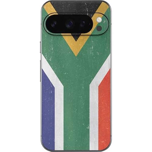 Skinit Decal Phone Skin Compatible with Google Pixel 9 Pro - South Africa Flag Distressed Design