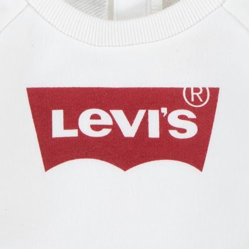 Levi's Sweat-shirt à Capuche Bébé Fille - Logo Lvg, Coupe Classique, 60% Coton 40% Polyester