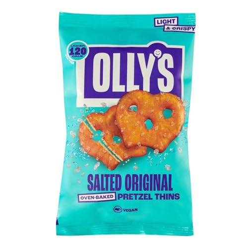 Olly's Pretzel Thins, New Variety Pack, 35g (Pack of 10), x2 Salted, x2 Multi Seeded, x2 Sour Cream, x2 Sweet Chilli x2 Cheesy, Low Calorie Snacks, Low Fat, Source of Fibre, No Preservatives - Image 4
