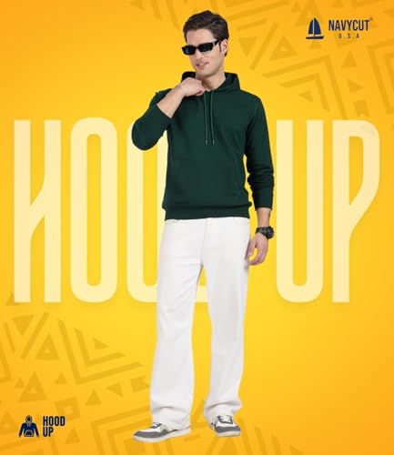 Image of Cotton Hoodies for Men | Pullover | Winter Wear | Hoodie | Hooded Sweatshirt | Kangaroo Pockets Hoodie|Regular Fit |Size S- 2XL