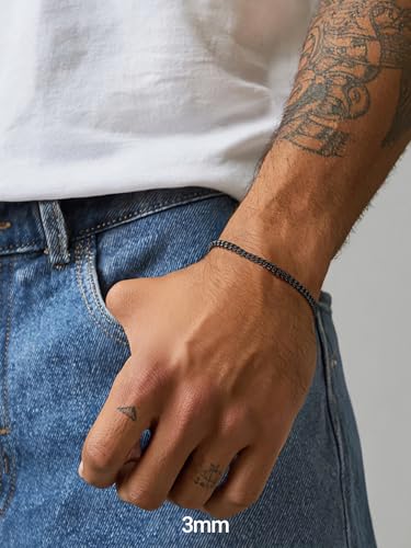 Pulsera Cubana Ajustable de Acero Inoxidable para Hombre y Mujer miniatura 3