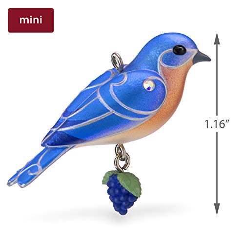 Hallmark Keepsake Mini Christmas Ornament 2019 Year Dated, Eastern Bluebird Miniature, 1.16" #TOP4