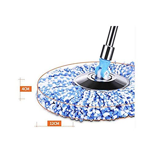 Seau à vadrouille avec quatre têtes rotatives en microfibre absorbante
