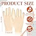 Chicingyou 3 Pairs Elderly Skin Thin Protector Gloves Full Finger Protective Gloves Bruise Abrasion Protective Cover Bruising(Skin,M)