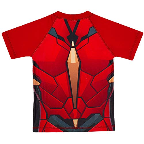 Camiseta Manga Curta Avengers, Tip Top, Criança Unissex, Vermelho, 2